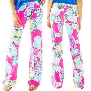 Lilly Pulitzer | Georgia May Palazzo Pant Pink Floral Shell Size XS